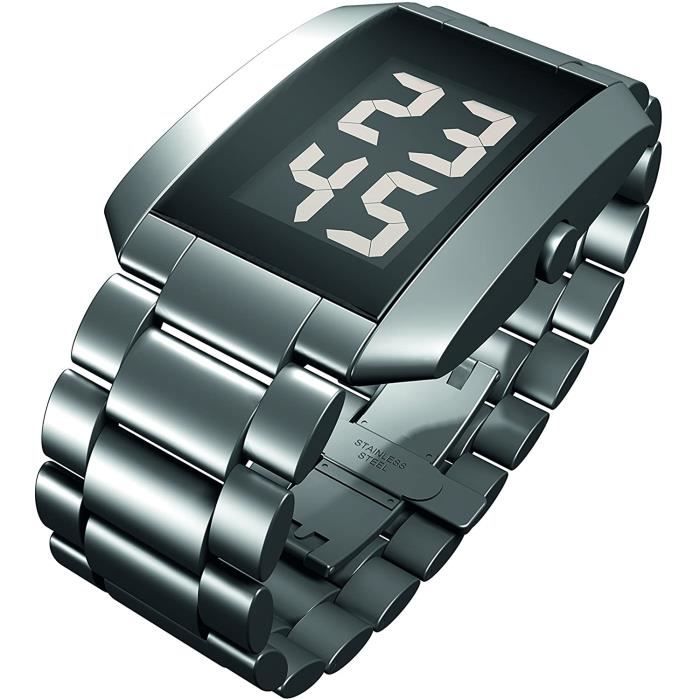 rosendahl - 43232 - montre homme - quartz - digitale - bracelet acier inoxydable argent