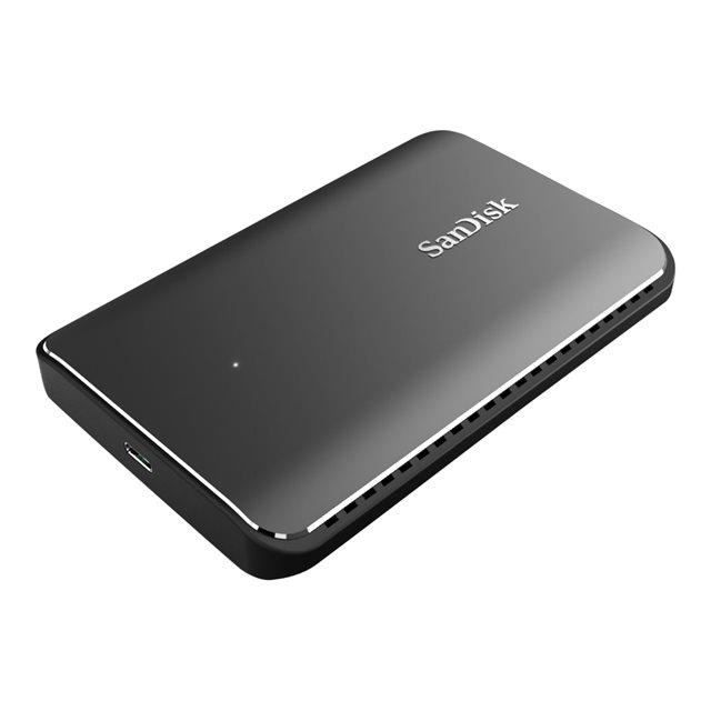 Disque dur ssd externe portable sandisk extreme pro 2 to noir et