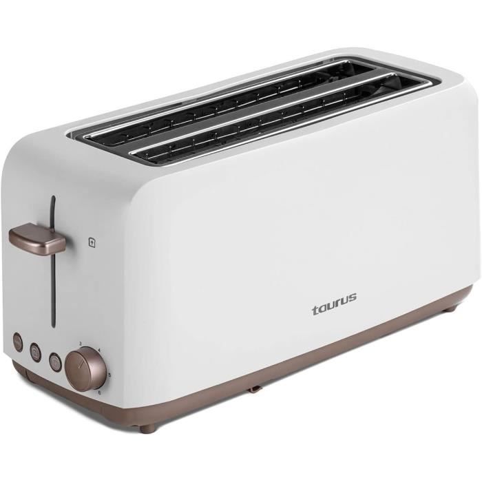 Mytoast Duplo - Grille-Pain 1450W, 2 Fentes Extra Larges, 3 Fonctions, 7 Niveaux De Brunissage