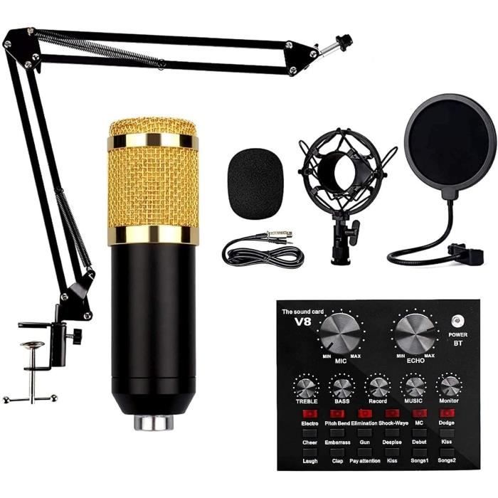 Kit Podcast Complet Avec Micros, Console Et Effets Vocaux - Pour Streaming, Gaming, Enregistrement Et Live - 10