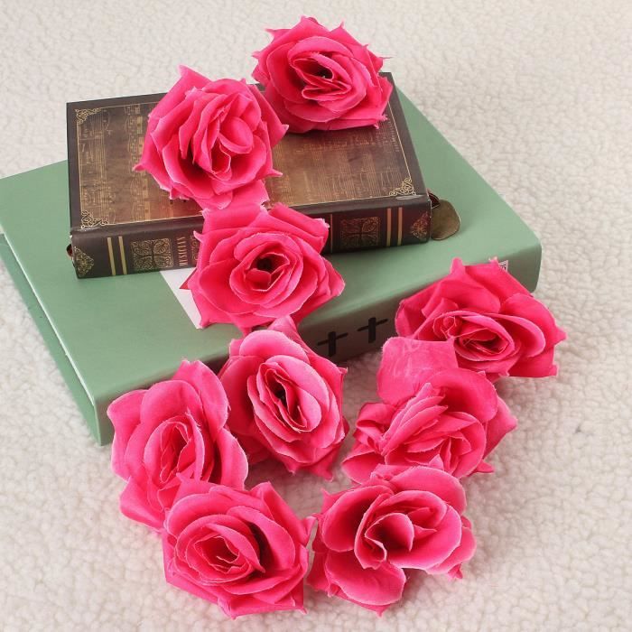 10/50/100Pcs Artificielle Rose Fleurs Têtes Pour Maison Mariage Fête Décoration Cadeaux