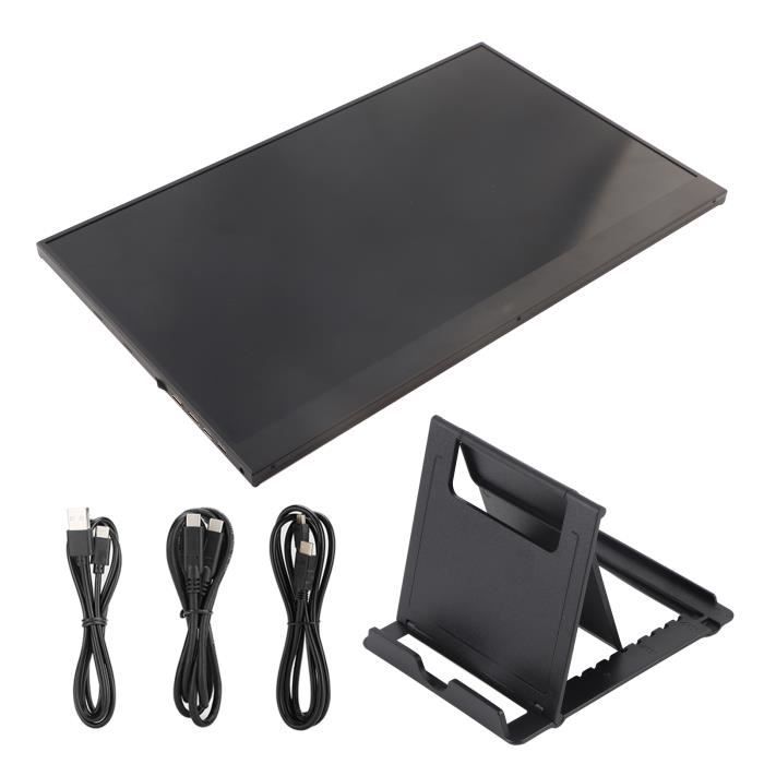 Iyalezirk Moniteur LCD Voiture 9 Pouces 4 Canaux Quad Split - Écran Divisé Pour Caméras De Recul