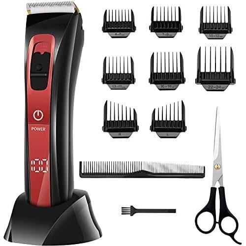 Tondeuse à Cheveux Pour Hommes - Lame En T étanche Avec 4 Peignes, Neuve