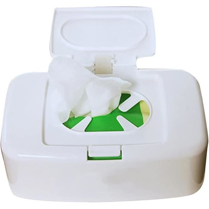 Boîte de lingettes humides Lingettes humides Boîte de rangement Boîte de  papier toilette humide Distributeur de papier toilette humide Boîte pour  bébé utilisée pour le chargement de papier Lingettes humides Plastique pour