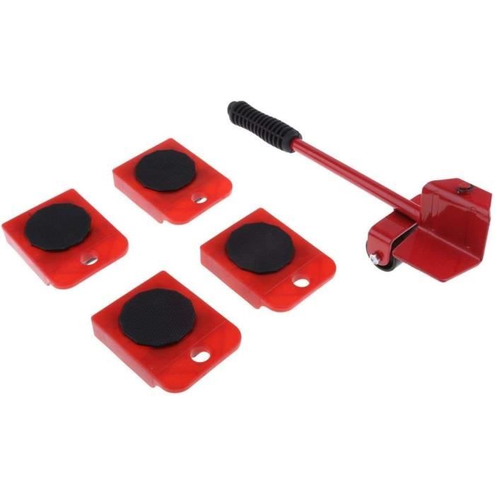 Lot De 5 Roulettes De Transport Pour Meubles Rouge[H7430] - Cdiscount ...