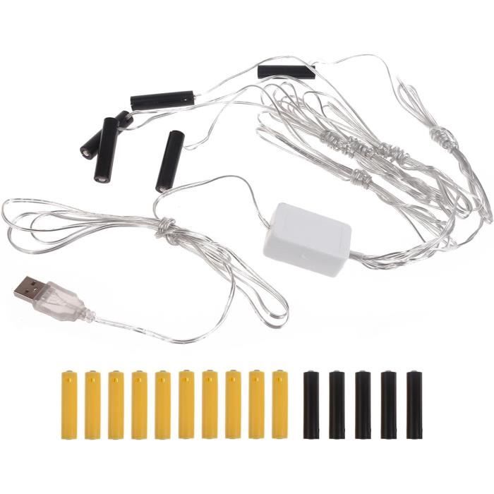Adaptateur USB Pour Remplacer Piles AA - Angelliu, Sorties 1.5V à 6V, Avec Câble Type-C