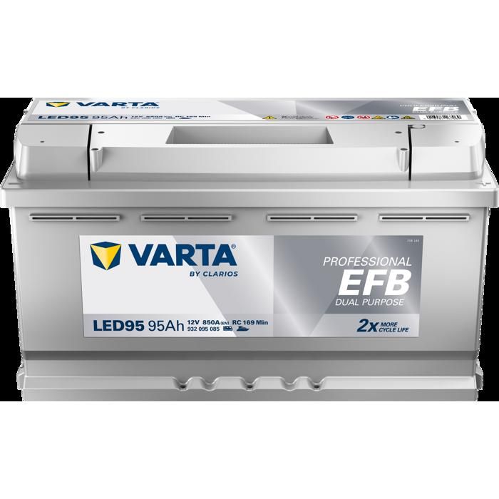 Batterie VARTA Professional Dual Purpose EFB LED 80 12V 80AH 800 AMPS  314x175x190 + Droite - Cdiscount Auto