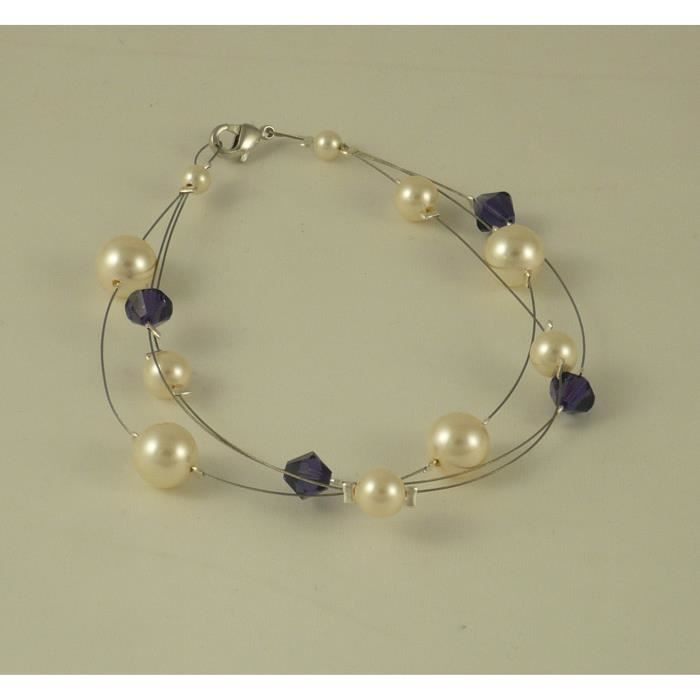 Bracelet Femme Swarovski Matrix Pearl - 5742026 sur , référence des bij