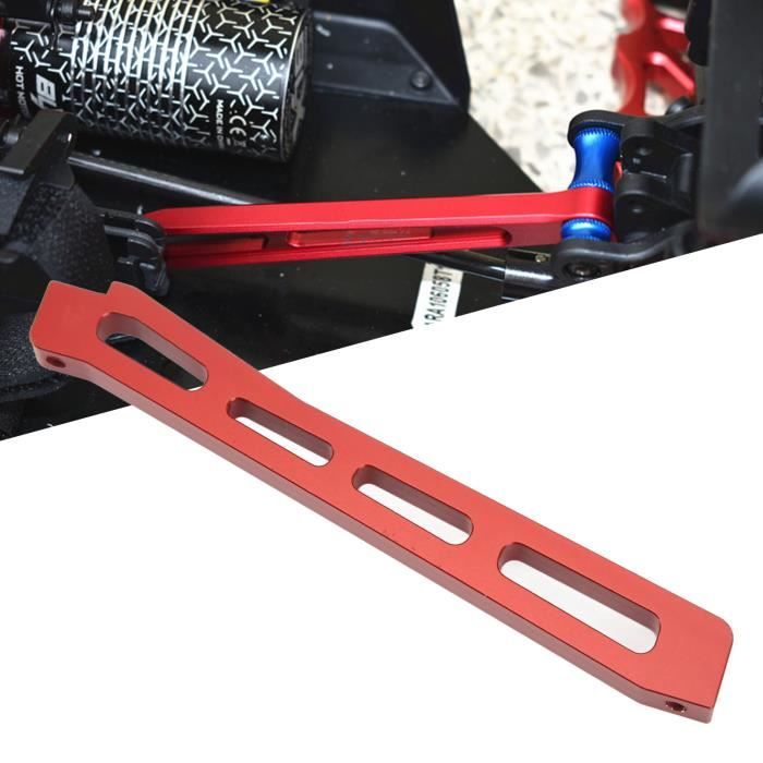 ARRMA EXB Chassis Brace - Vordere Aluminium-Strebe 118mm Rot