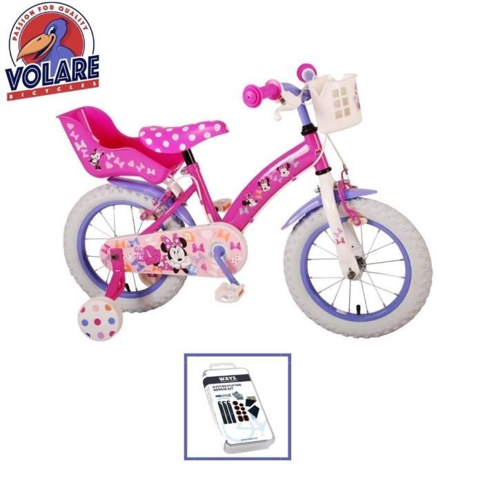V lo pour enfants Volare Minnie Mouse 14 pouces Rose Deux