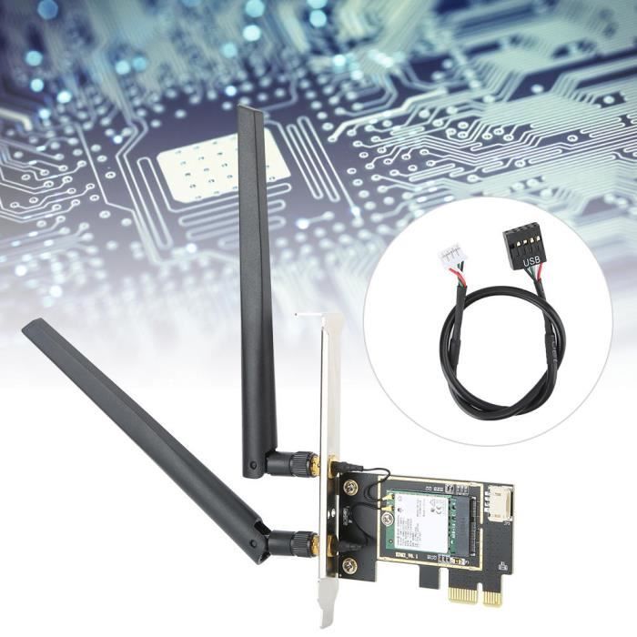 Carte WiFi M.2 RTL8822BE – Double Bande 2,4/5 GHz, Bluetooth 4.1, NGFF, Pour Ordinateur Portable, Débit Jusqu’à 433 Mbps