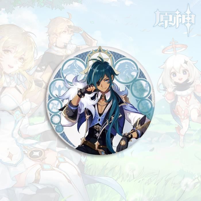 TaiCy 30 Insignes Genshin Impact - Badges Personnages Pour Vêtements, Sacs Et Décoration