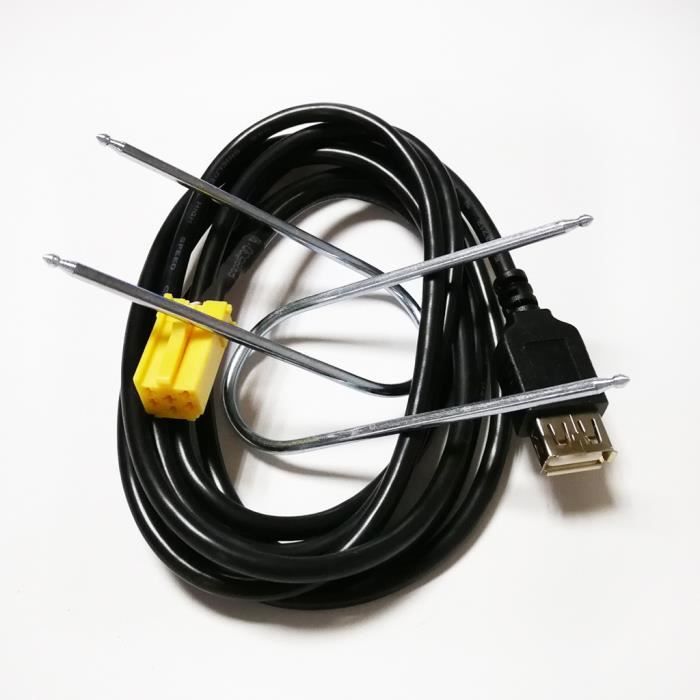 Câble Adaptateur répartiteur 20 Broches Mini ISO Compatible avec VW NAVI  Plus MFD MCD mâle Mini ISO (M)-Mini-ISO(F)