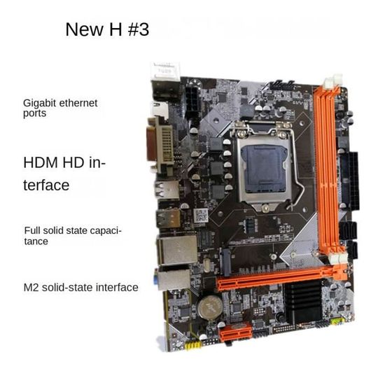 EIF Carte Mère De Bureau Carte Mère H310B Lga1151 Broches Ddr4 Mémoire M.2 Interface M Atx