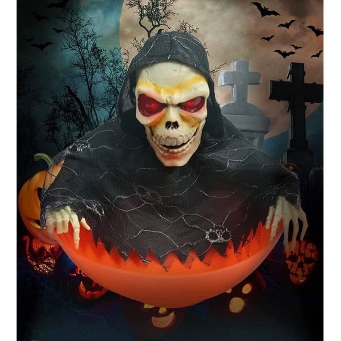 Acheter Pot De Fleurs En Résine Pour Halloween, Tête De Mort, Figurine Squelette, Pot De Fleurs, Intérieur Ou Extérieur, Plantes Succulentes, Conteneur, Décoration De Jardin, Balcon, Maison