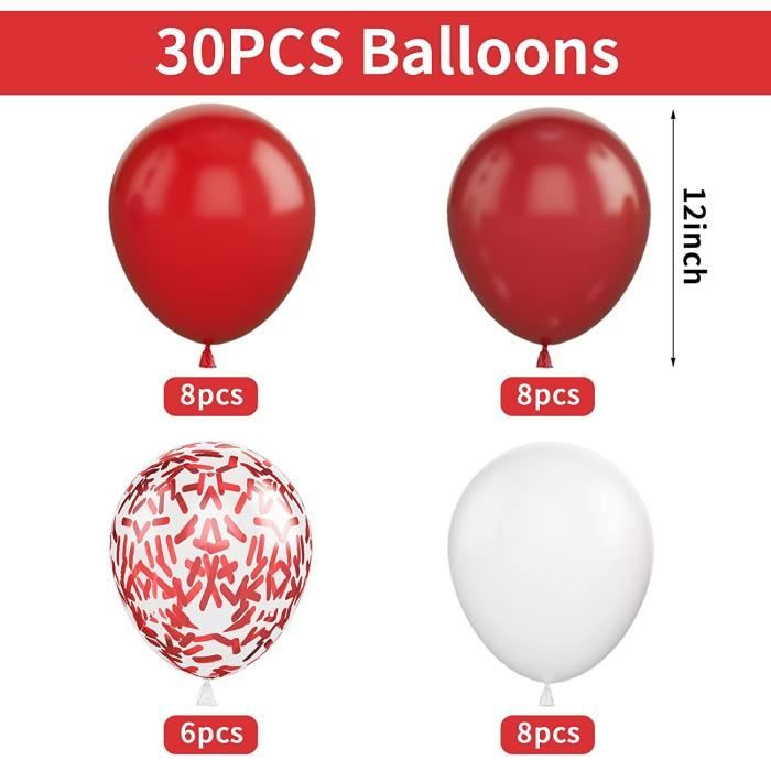Poids pour ballon à l'hélium rouge - Fiesta Republic