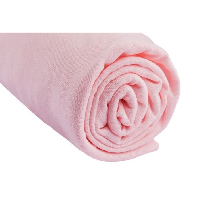Lot de 3 Draps housse Jersey coton 70x140 Rose Bebe Fille Rectangulaire Cdiscount Puericulture Eveil bebe