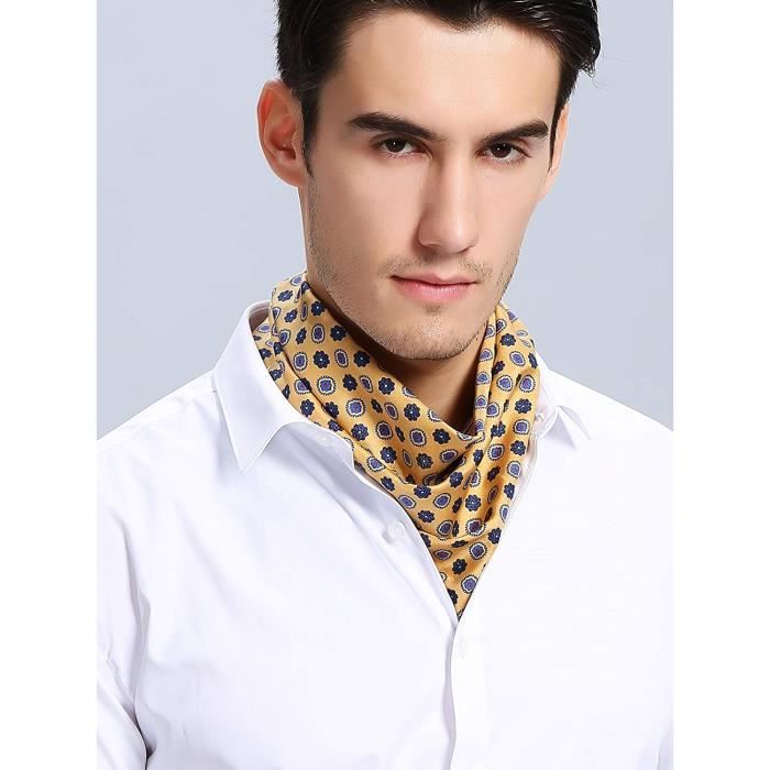 écharpe bandana soie homme