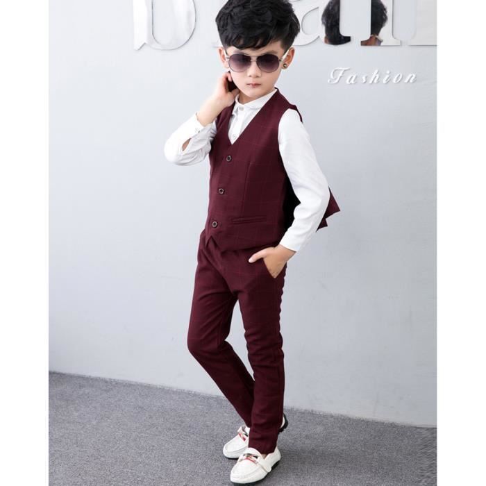 Costume Garçon d'Honneur Pièces-4 Pièces Costume Mariage Garçon