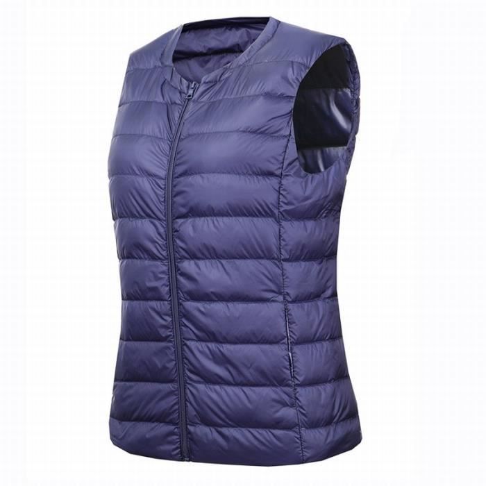 Doudoune fine femme sans col store