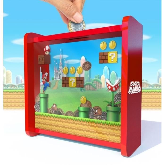 Super Mario - Tirelire Transparente