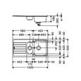 Evier Franke Spark SKL651 (Inox Dekor®) - 1 cuve 1/2 + égouttoir - Automatique - A encastrer - Réversible-2
