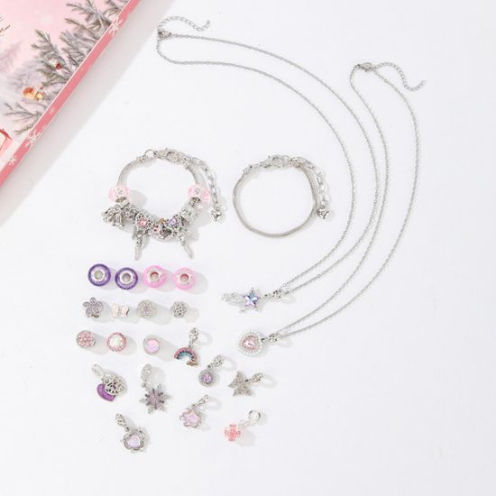 Calendrier De L'Avent 2025 Bijoux DIY Pour Fille - Bracelets Charms, Kit Créatif, 5-14 Ans - 4