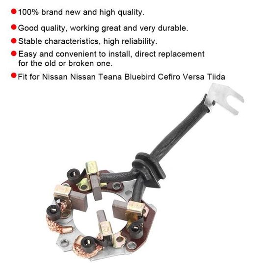 Générateur de porte-balais de charbon de démarreur,Toyota Alphard
