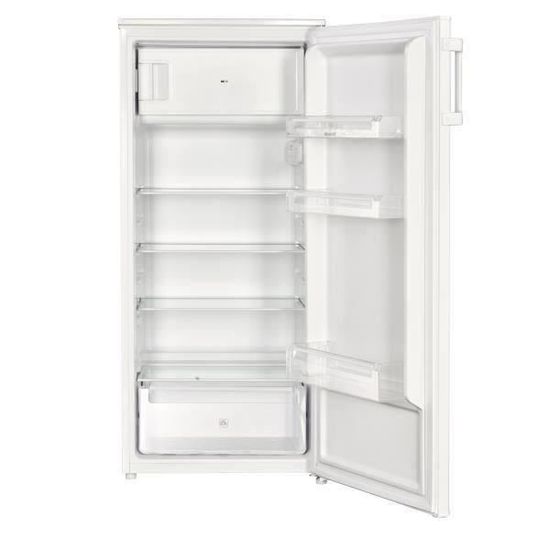 brandt bs2510sw refrigerateur 1 porte 193 l 178l 15l froid statique a l 55 x h 122 cm blanc achat vente refrigerateur classique brandt