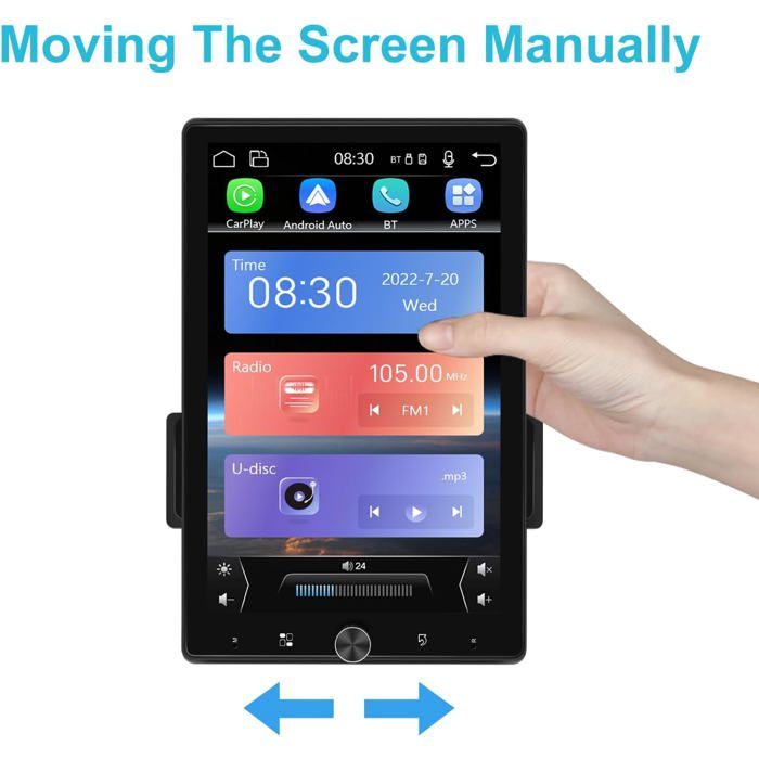 Draadloos Android Auto Scherm SIXTOP Motor CarPlay Scherm – 5 Inch, Draadloos, Waterdicht IP68 – Voor Navigatie & Muziek Op De Motor Bluetooth Audio Siri Spraakbediening
