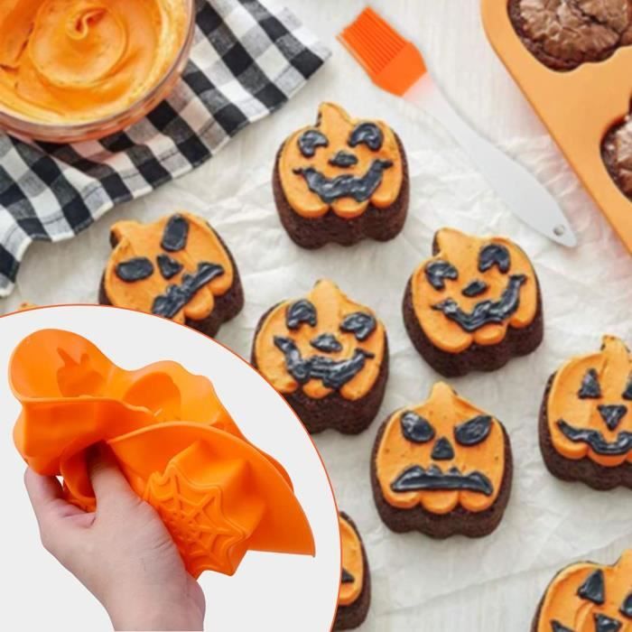 Moule Halloween Silicone - Biscuits Citrouille