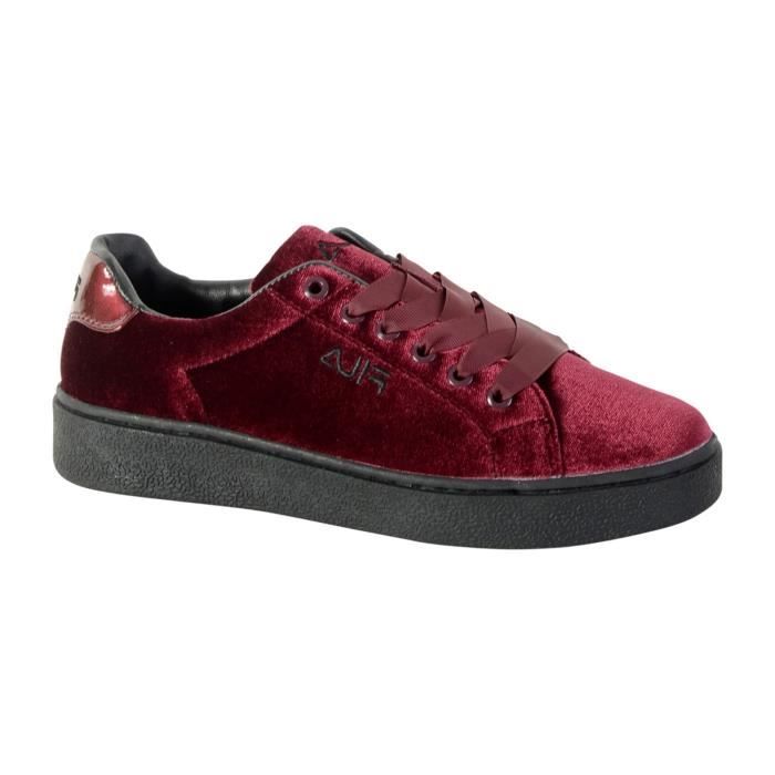 Basket Fila Upstage V Low WMN Femme Burgundy Cuir