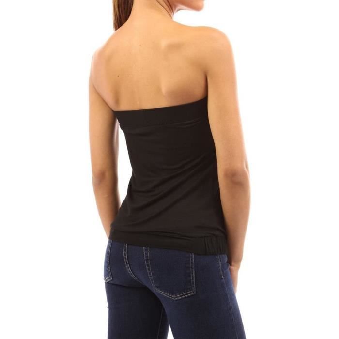 Tee shirt bustier sans bretelles outlet