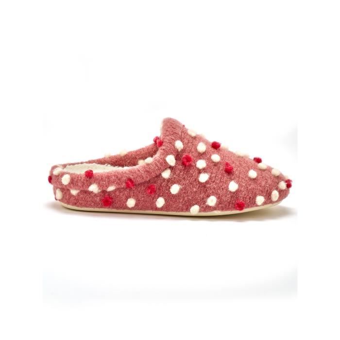 PEDICONFORT by Daxon Mules fourr es femme Rose Rose Cdiscount