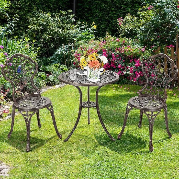 Table de jardin 2 personnes pliante plastique gris Relax - Table de jardin  - Mobilier de jardin - Jardin et Plein air