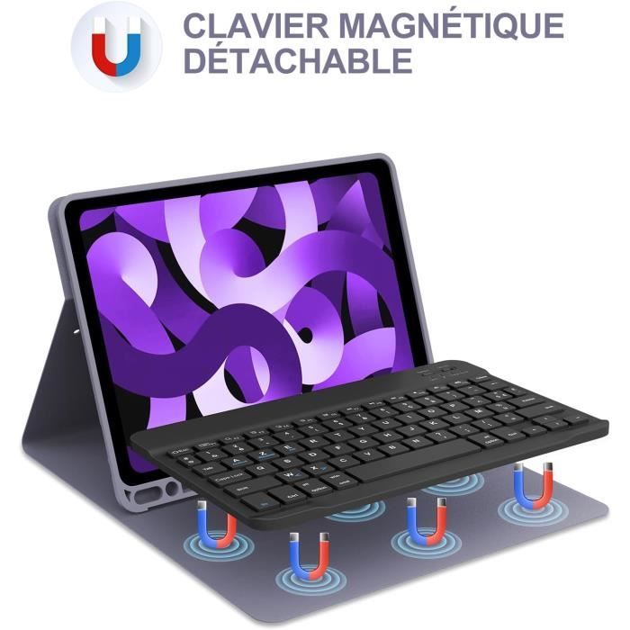 Clavier Pour IPad 10e Génération / 11e A16 2025 - 11 Pouces - 2 Angles - Blanc