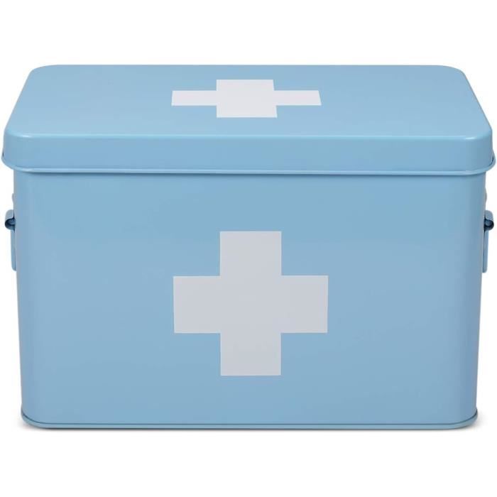 Xbopetda Boîte à pharmacie de premiers secours, boîte de rangement