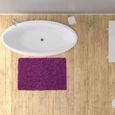 Tapis JchAouY Tapis de salle de bain doux antidérapant pour douche et lavabo 40*60cm violet foncé-3