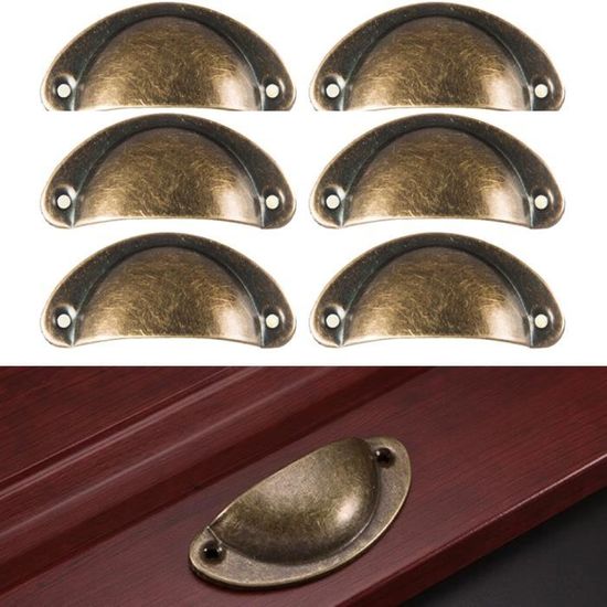 10pcs Poignee De Coquille Fer Incurve Bouton Retro 82mm Pour Tiroir Armoire Meuble Cuisine Bronze Achat Vente Poignee Bouton Meuble 10pcs Poignee De Coquille F Cdiscount