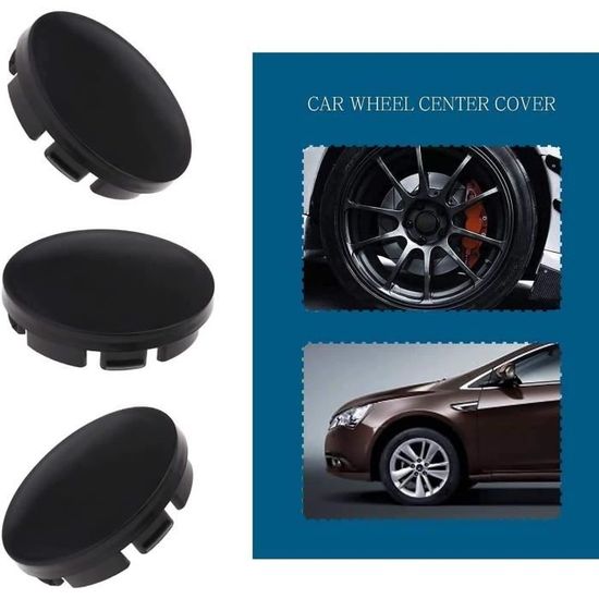 Lot De 4 Centre De Roue Cache Moyeu Remplacement Pour Jeep 64mm Argent - Auto