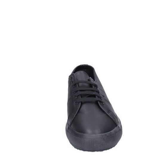 Superga cuir noir deals