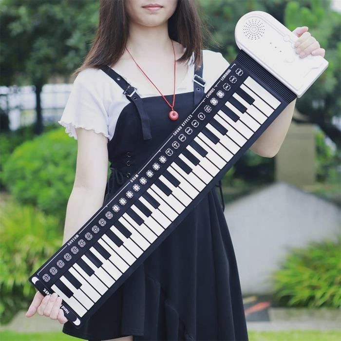 49 touches portable souple en Silicone Roll Up Piano pliant clavier  électronique