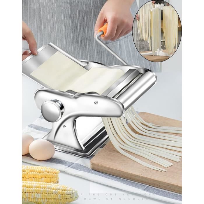 Machine À Pâtes Fraiche, Laminoir A Pate Manuelle En Acier Inoxydable ...