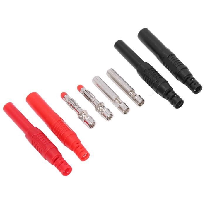 FHE-connecteur fiche banane Fiche banane 4.0mm mle à 2mm femelle, 10 FHE-connecteur fiche banane Fiche banane 4.0mm mle à 2mm femelle, 10