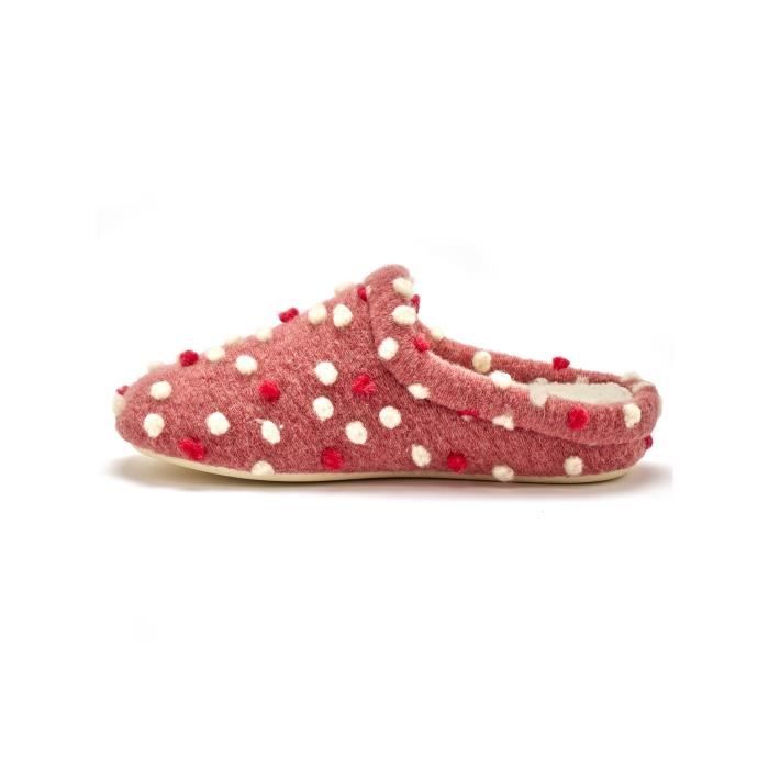 PEDICONFORT by Daxon Mules fourr es femme Rose Rose Cdiscount