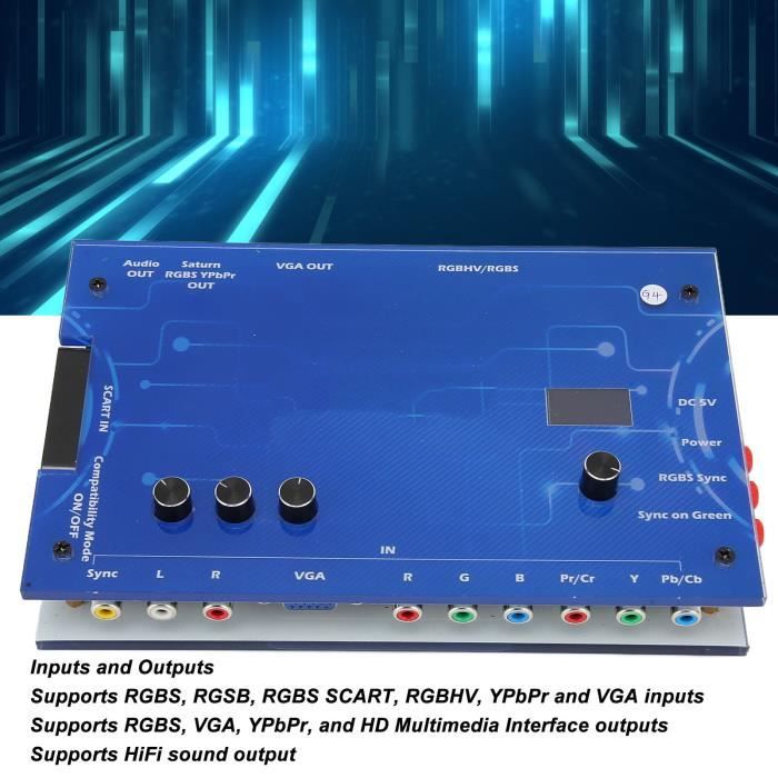 Qiilu Convertisseur GBSC Pour GBSC Video Converter, Pour GBSC ...