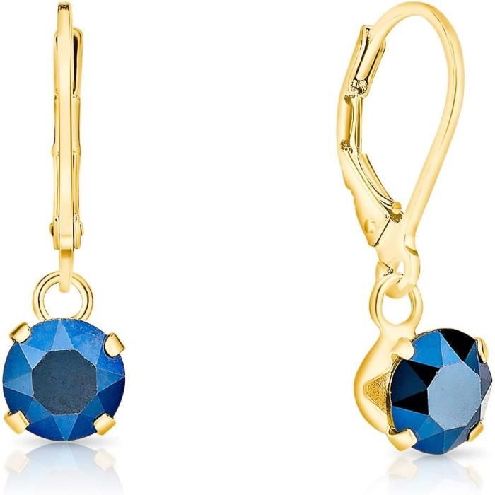 Orecchini A Climbing Donna In Argento Sterling Con Zirconi Cubici, Ipoallergenici, Colore Oro