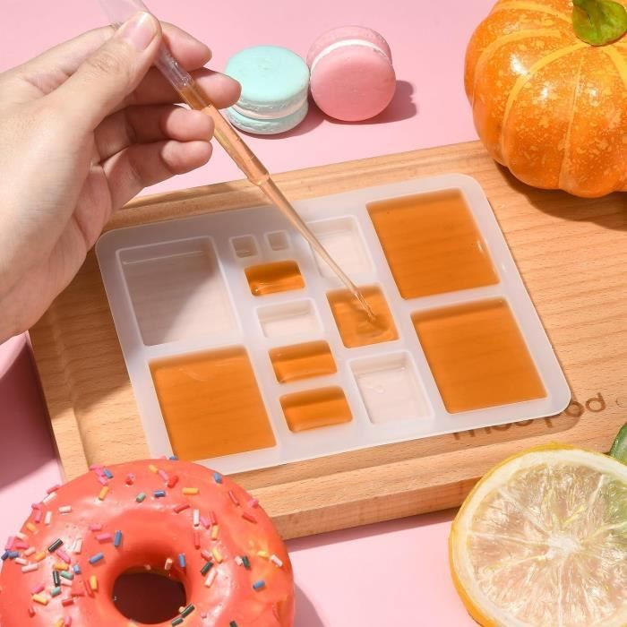 2 Moules Rectangulaires En Silicone Pour Barres Chocolat/bougies - Qualité Alimentaire, Antiadhésif