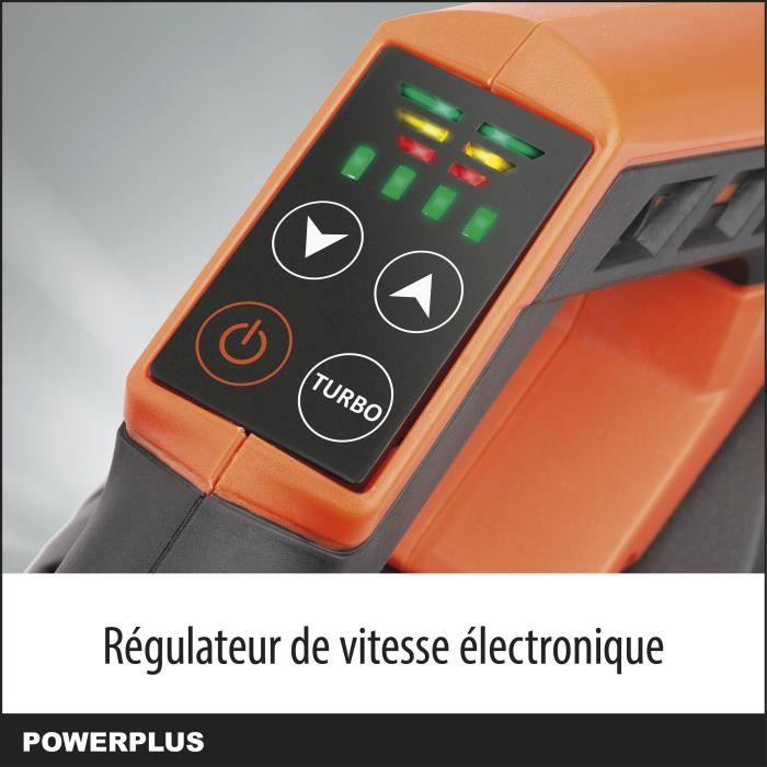 Souffleur de Feuilles à Batterie Dual Power POWDPG7526 - 40 V, 200 km/h,  Ramasseur de Feuilles - Cdiscount Jardin