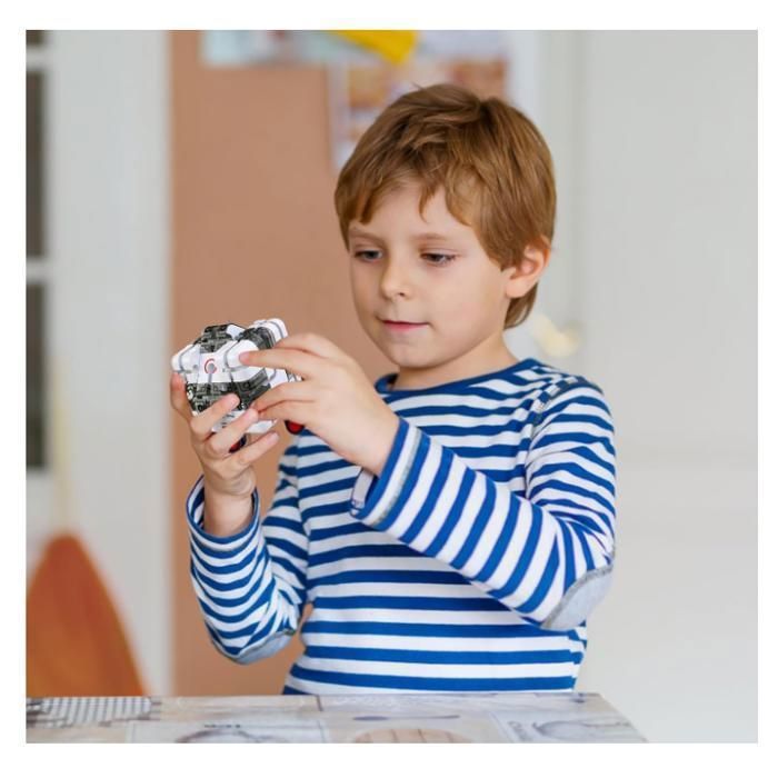 Grand Labyrinthe Maze Cube 3D – Jouet Fidget Éducatif Interactif Avec Bille Acier, Cube Magique Roller Ball Pour Améliorer Concentration, Logique Et Reconnaissance Spatiale